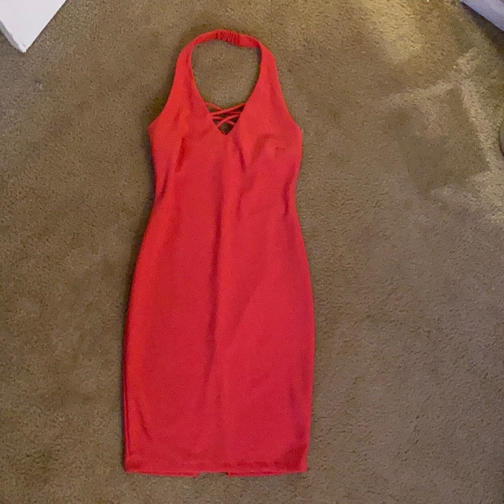 Pink bodycon style dress